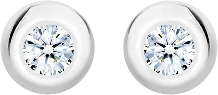 Immagine prodotto Elli Orecchini basic con diamante, perle scintillanti e design elegante (Argento 925, Hoogglans Gepolijst, non è un problema di sicurezza)