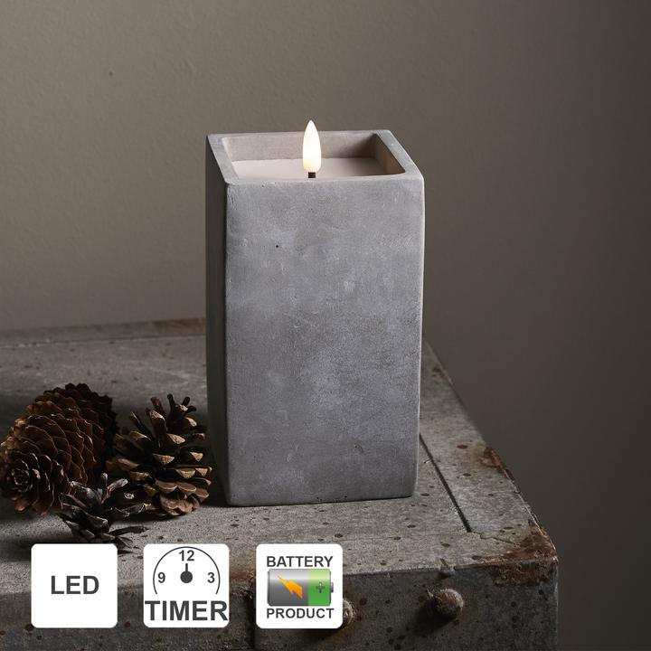 Produktbild Star Trading LED Kerzen mit Timerfunktion | LED Kerze mit Timer | LED Kerzen flackernde Flamme | Wei (1x)