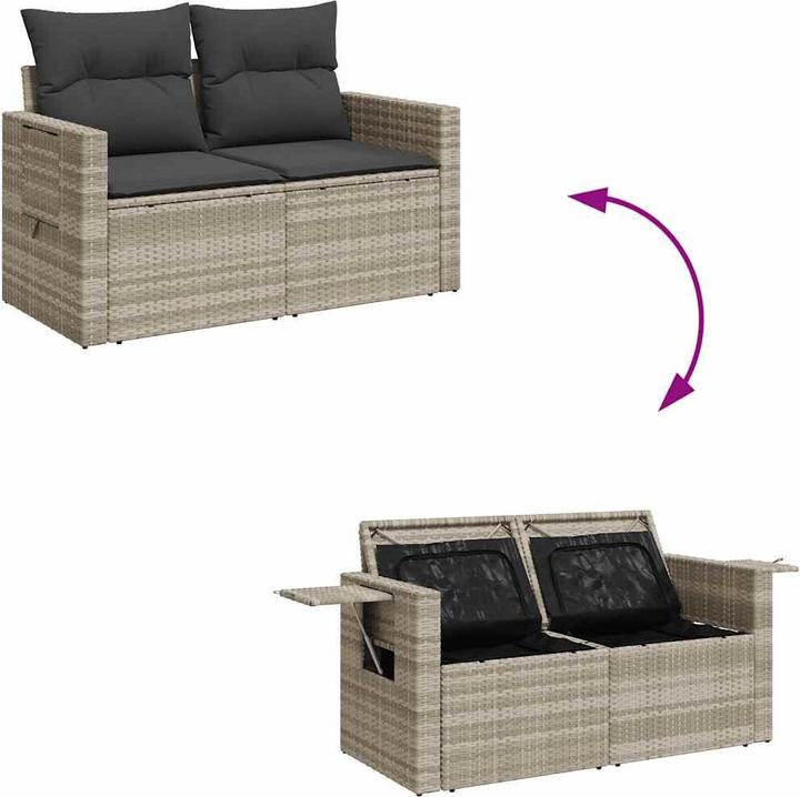 Actual product image VidaXL 10-piece garden lounge set with cushions