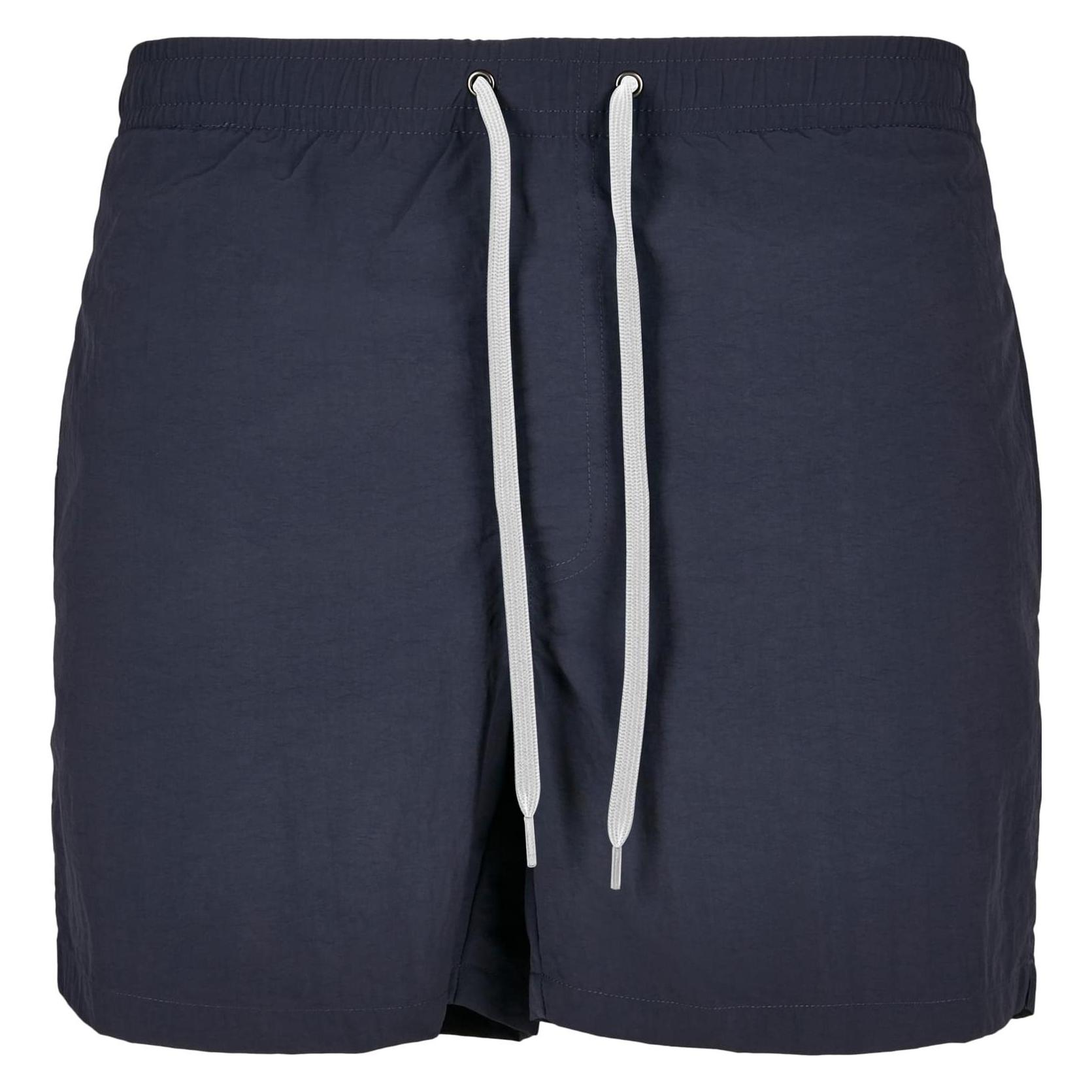 Build Your Brand, Herren, Badehosen, Swim Shorts, Blau, Schwarz, (5XL)