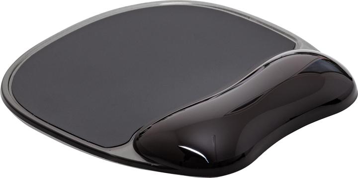 Q-Connect Mouse pad, gel, with wrist rest, black