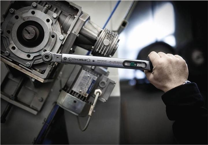 Produktbild Stahlwille 730 Quick Drehmomentschlüssel Service MANOSKOP® mit Aufnahme für Einsteckwerkzeuge Gr. a/20 40-200 (40 - 200 Nm)