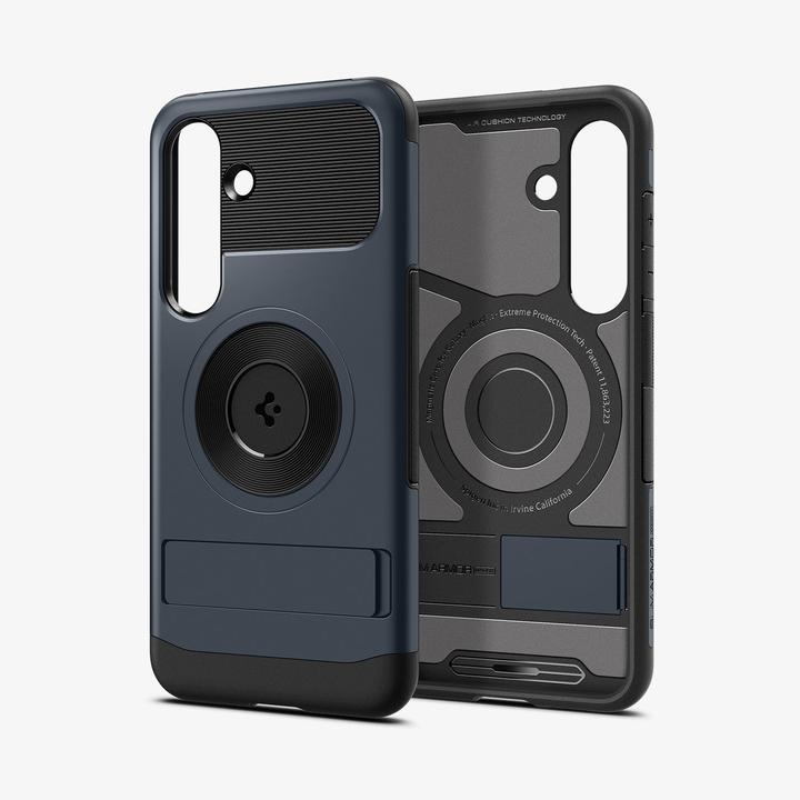 Actual product image Spigen Galaxy S25 Case Slim Armor (MagFit) Metal Slate (Samsung Galaxy S25)