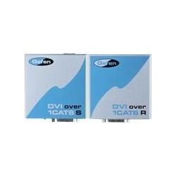 Gefen EXT-DVI-1CAT6, DVI, RJ-45, Blau, Silber, Data + Video Adapter