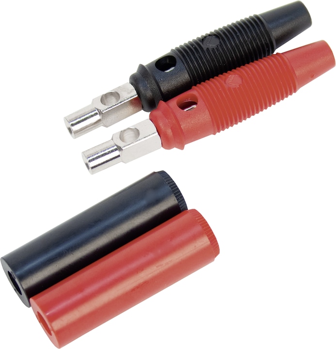 Produktbild Steffen Bananenstecker/Kupplung je 1 schwarz und rot