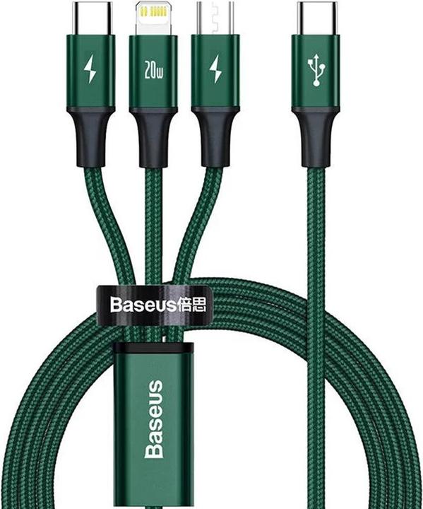 Actual product image Baseus 3in1 (1.50 m, USB 2.0, 20 W)