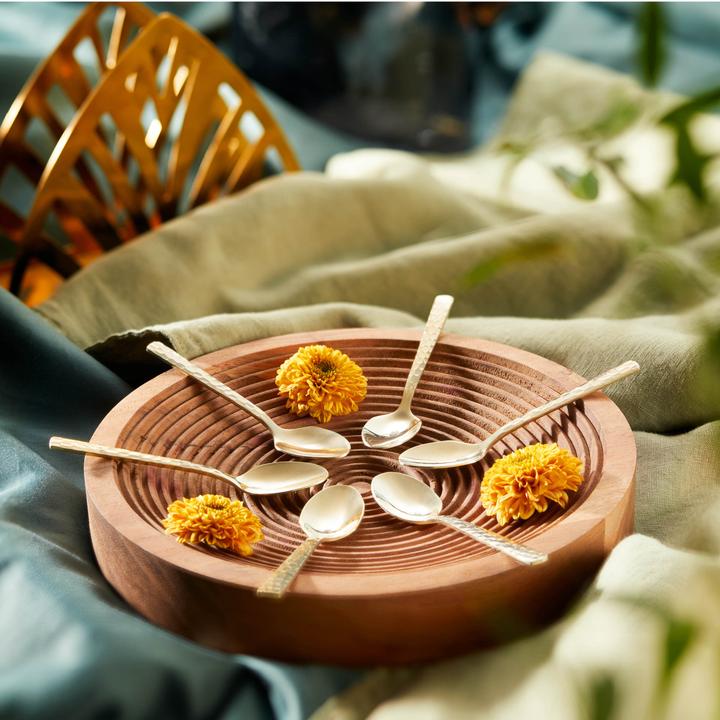 Actual product image Amefa Cutlery set 24 pieces hammered PVD champagne 3319 Felicity (24 pcs., Cutlery set)