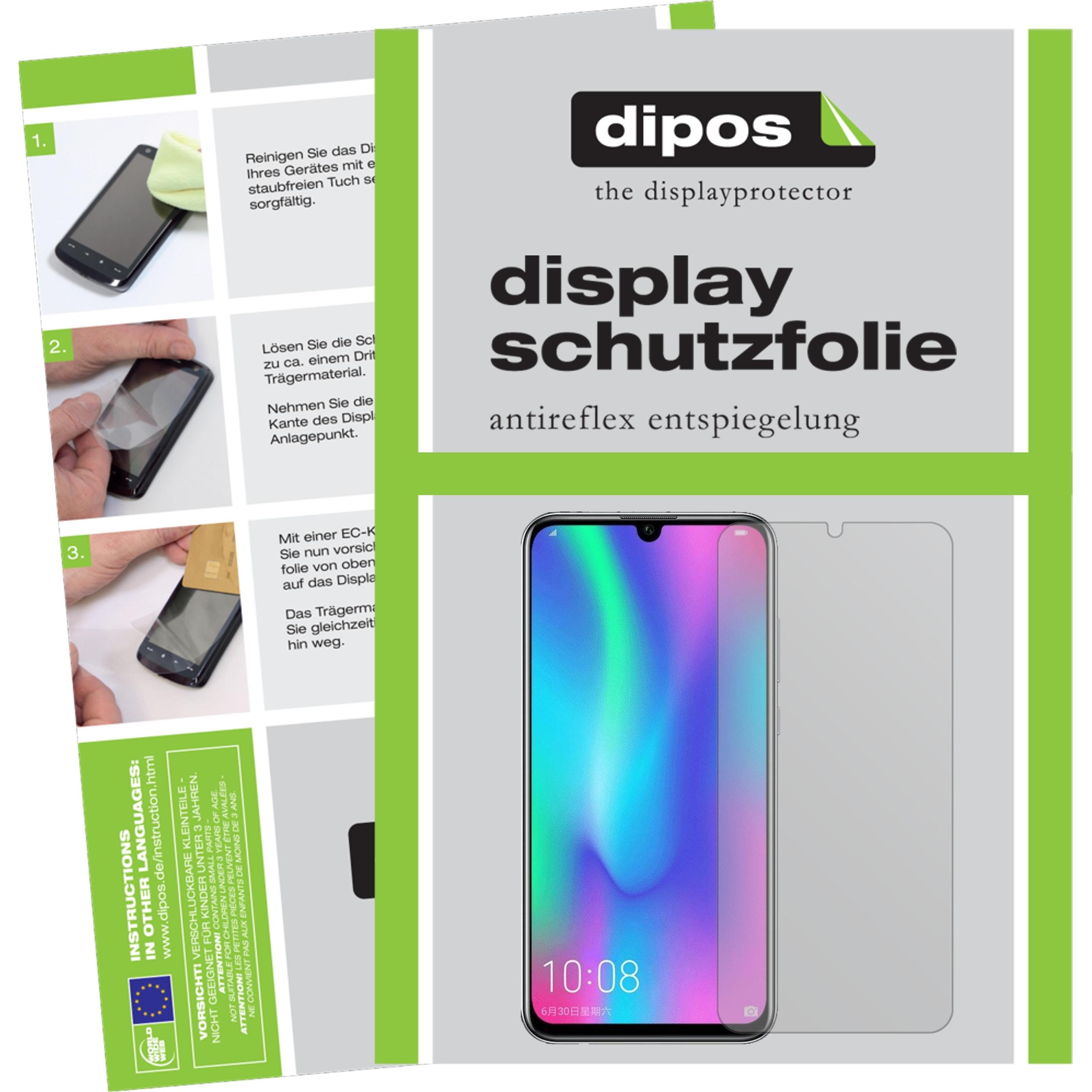 Dipos Displayschutzfolie Antireflex (5 Stück, Honor 10i), Smartphone Schutzfolie, Transparent