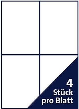 Actual product image Soennecken Label 5768 105x148,5mm white 400 pcs./pack.
