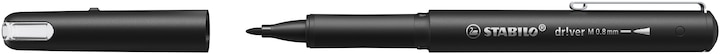 Actual product image STABILO Driver Medium 0.8mm Black (Black, 1 x)