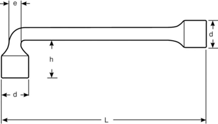 Image du produit Bahco 17mm DOUBLE END SOCKET WRENCH (17 mm)