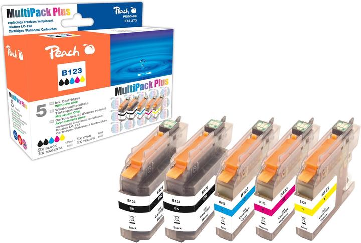 Produktbild Peach LC-123 Multipack (M, Y, C, BK)