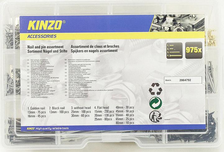 Produktbild Kinzo Nail set, 975pcs ass st (975 Stück, 80 mm)