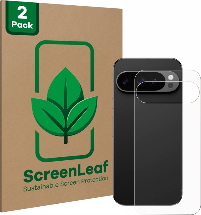 Actual product image ScreenLeaf Protective film sustainable screen protector screen protector film clear transparent (2 Piece, Google Pixel 9 Pro)
