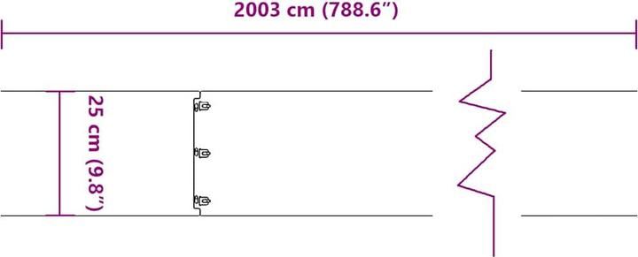 Actual product image vidaXL Rasenkante (103 cm)