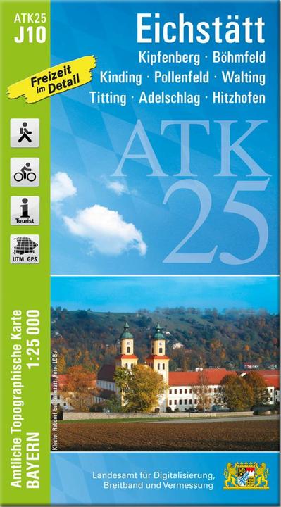 Actual product image ATK25-J10 Eichstätt (official topographical map)