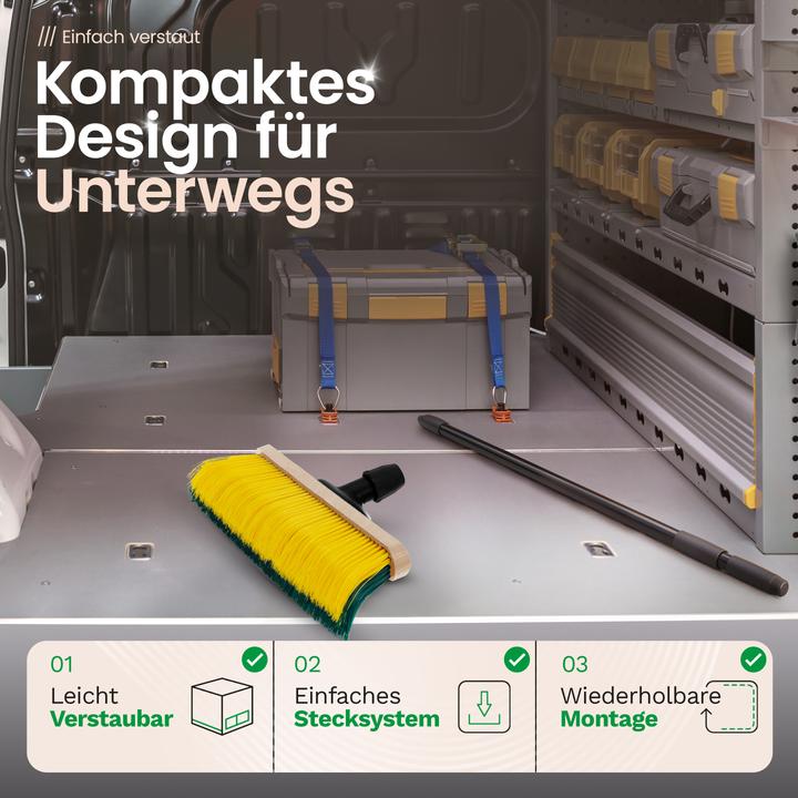 Actual product image Novaliv Premium Krallenbesen mit Stiel 50cm inkl. Kehrgarnitur Outdoor, Spezialbesen gebogenen (1 pcs.)