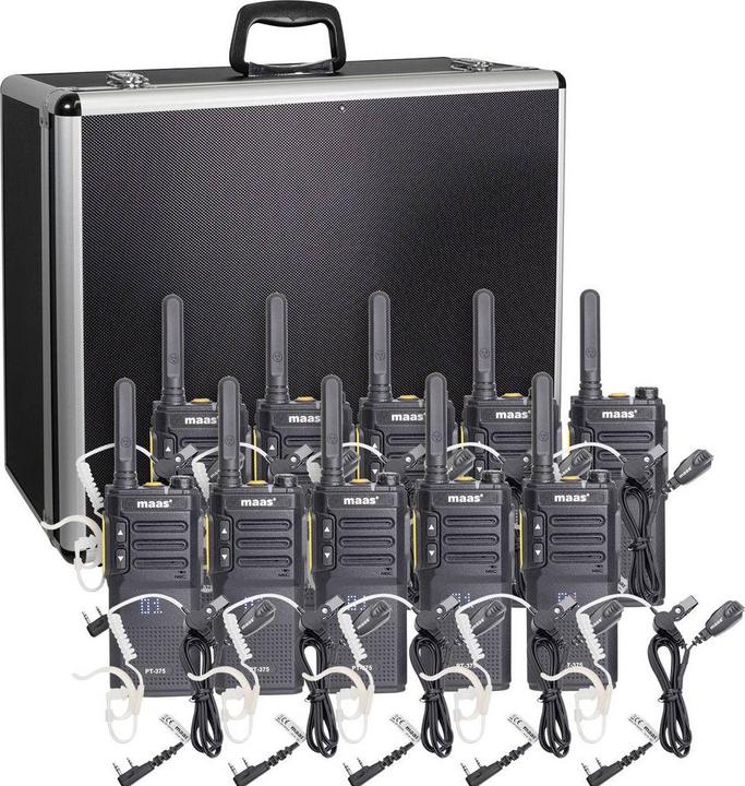 Productafbeelding Maas Elektronik Team-Set PT-375 KEP-24-VK 150113 PMR-Handfunkgerät 10er Set