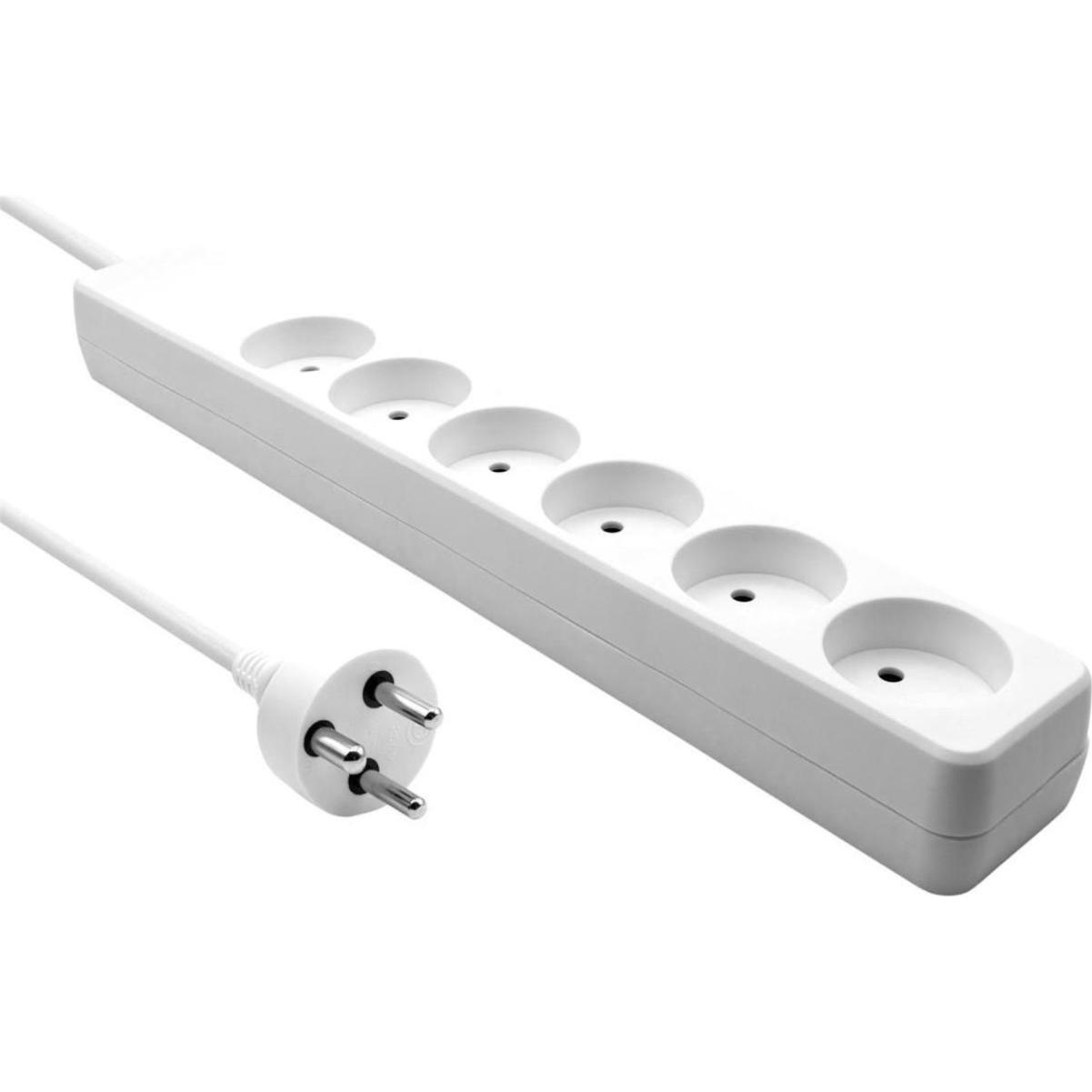 MicroConnect, Steckdosenleiste, Danish Power Strip 6-way (6 x, CEE 7/3, 5 m)