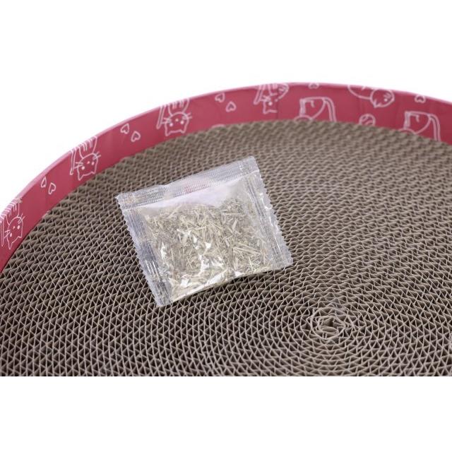 Thumbnail - Kerbl Katzenkratzbett Circle aus Pappe, pink, Ø34cm (5.50 cm, Pink), Katzenbaum