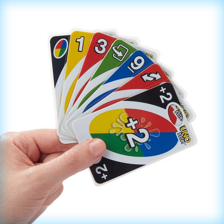 Actual product image Mattel Games UNO Flip Splash (French, 2 - 10 Players)