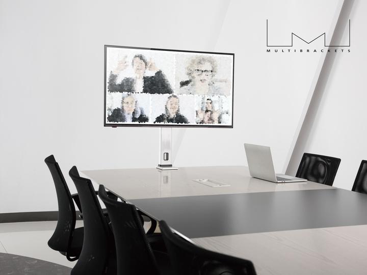 Immagine prodotto Multibrackets Supporto per monitor da 37 a 55", bianco, capacità di carico 35 kg (Tavolo, 55")