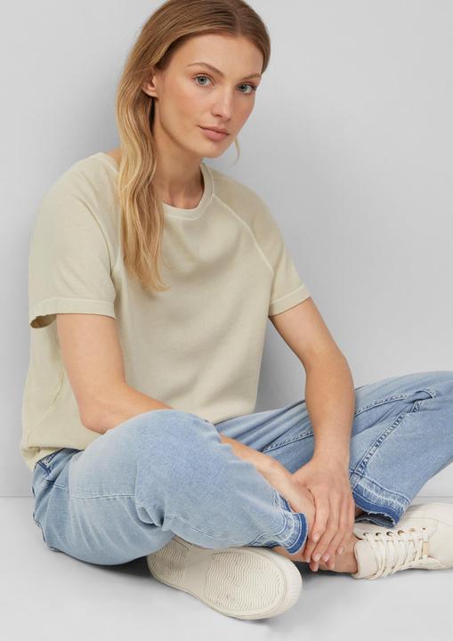 Produktbild S.Oliver T-Shirt Baumwoll-T-Shirt im Relaxed Fit mit Raglanärmeln (38)