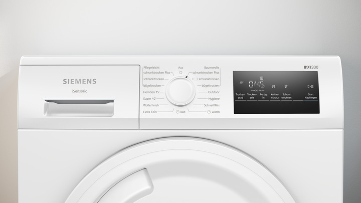 Actual product image Siemens WT43N203 (8 kg, Right)