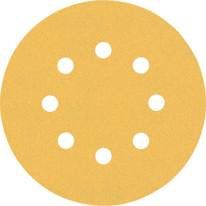 Bosch Professional Zubehör EXPERT C470 Schleifpapier mit 8 Löchern für Exzenterschleifer, 125 mm, G 120, 50-tlg. (120)