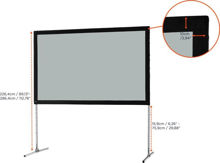 Productafbeelding Celexon Mobile Expert Business Format - Projectiescherm met afneembare voeten - Rückpr (141.34", 16:10)