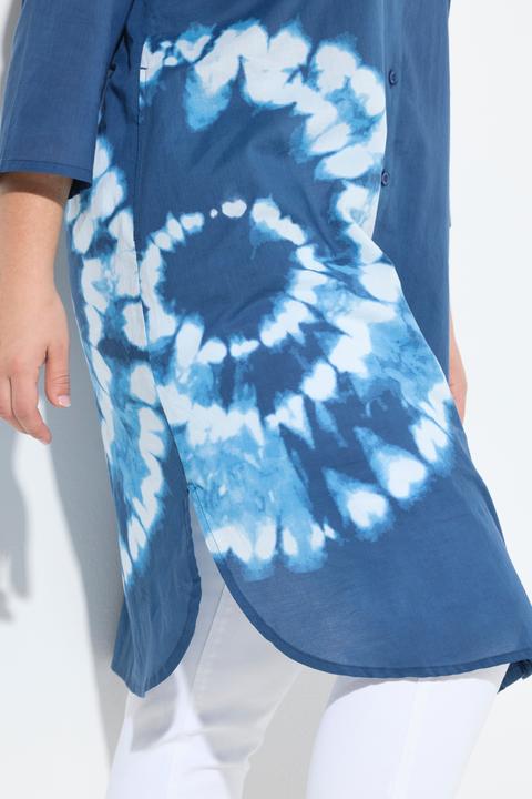 Produktbild Angel of Style Longbluse, Straight Fit, Batik-Drucke, 3/4-Ärmel (44)