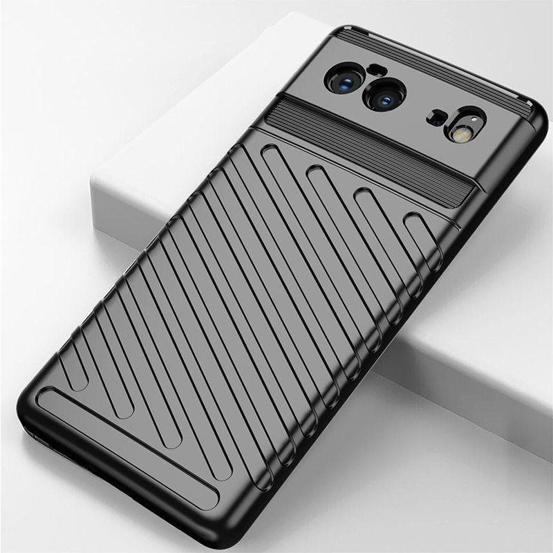 Thumbnail - Hurtel Thunder Case Flexible Tough Rugged Cover TPU Case for Google Pixel 6 black (Google Pixel 6), Smartphone Hülle, Sc...