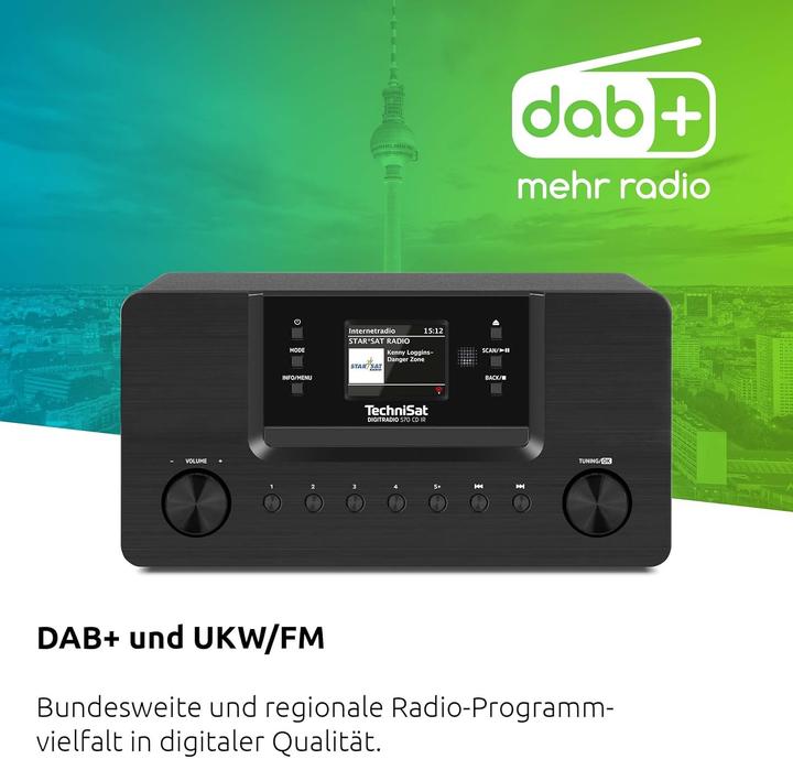 Actual product image TechniSat DigitRadio 570 CD IR (DAB+, FM, Bluetooth, Wi-Fi)