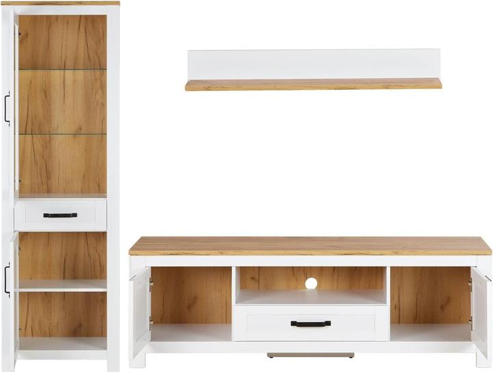 Produktbild Homestyle4u Wohnwand Anbauwand Landhaus