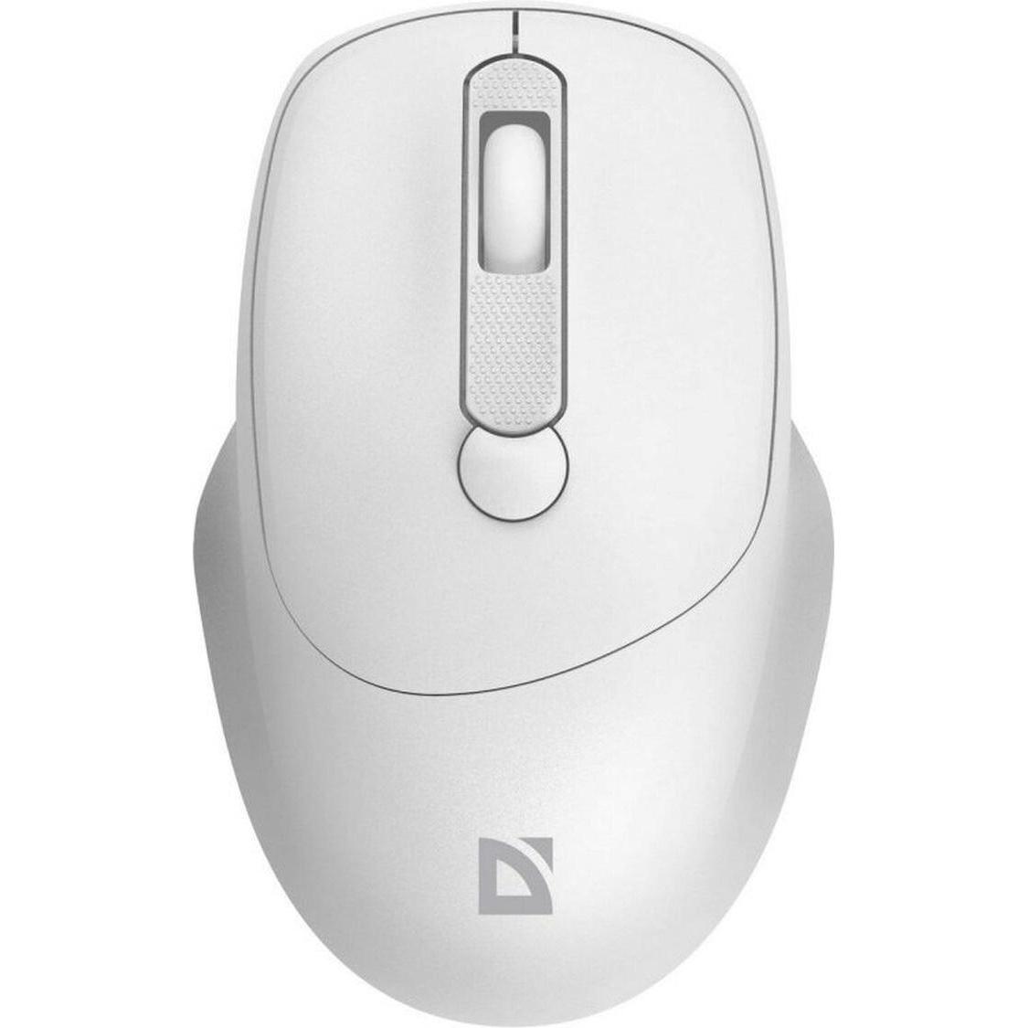 Defender FEAM MM-296 RF 1600 DPI mouse wireless a scatto silenzioso (Senza fili), Mouse, Bianco