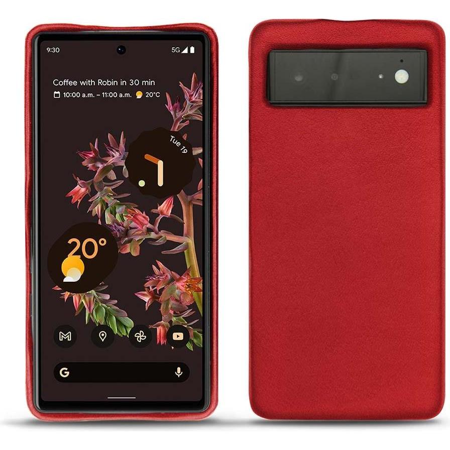 Thumbnail - Noreve Lederschutzhülle (Google Pixel 6), Smartphone Hülle, Rot