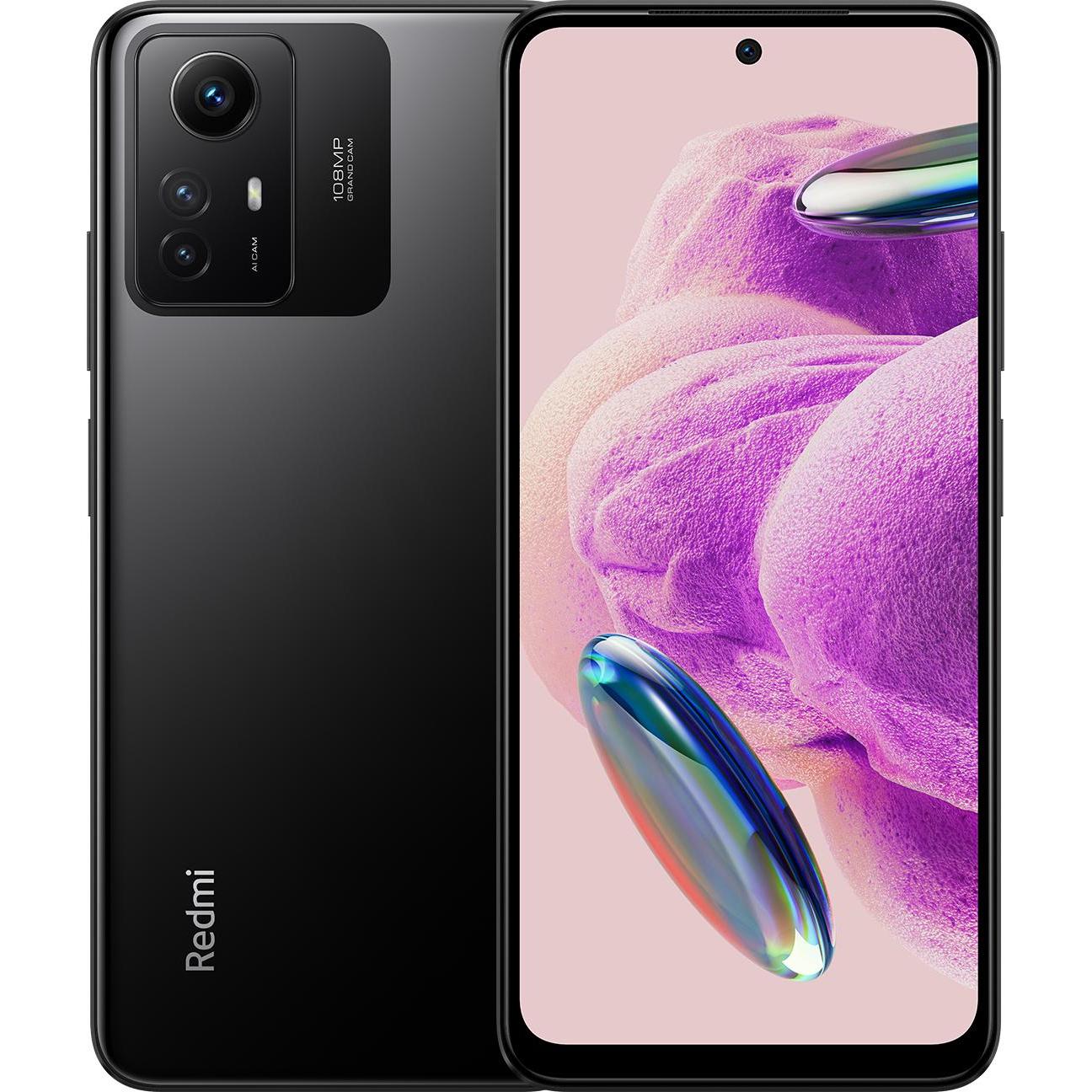 Xiaomi Redmi Note 12S (256 GB, Onyx Black, 6.43", Dual SIM, 4G), Smartphone, Schwarz