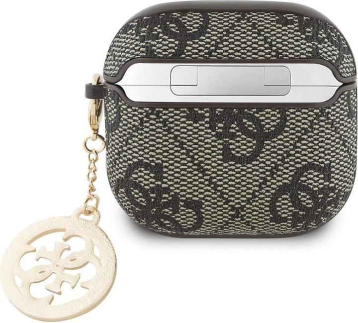 Productafbeelding Guess 4G Strass Charm Cover für Apple Airpods 4 - brown (Hoofdtelefoon hoes)