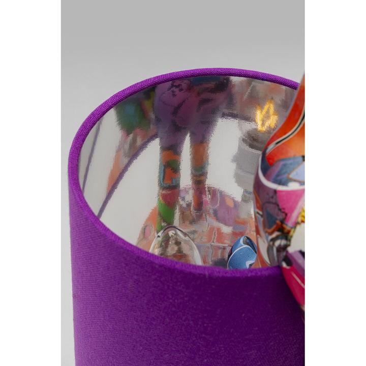 Image du produit Kare Design Lampe de table Animal Rabbit Graffiti/Violet 50cm (E14)