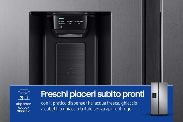 Image du produit Samsung RS68A884CSL Réfrigérateur côte à côte Installation gratuite 635 (635 l)