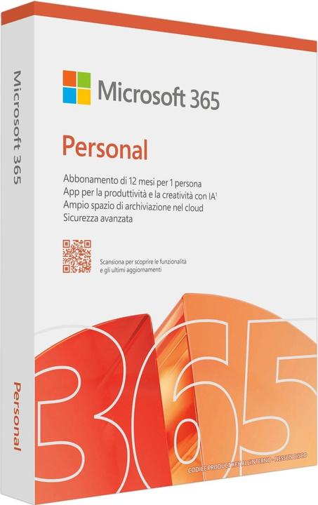 Productafbeelding Microsoft M365 Persoonlijk Italiaans Abonnement (1 Gebruiker, 12 maanden)