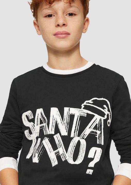 Produktbild S.Oliver T-Shirt Longsleeve mit Weihnachtsmotiv (158, 164)