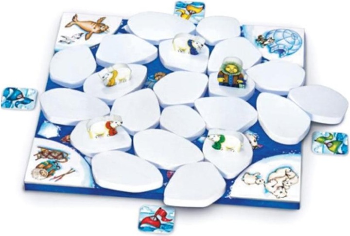 Actual product image Oberschwäbische Magnetspiele 65083 - Floes hopping, board game (DE, EN, FR), for 2-4 players, from 5 years (English)