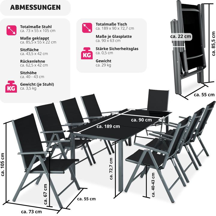 Actual product image tectake Seating area (189 cm)