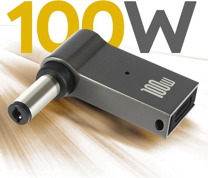 Image du produit Avizar ADA-100W-C007, Adaptateur USB-C / 5.5 x 2.1mm 100W (USB-C, USB-C)