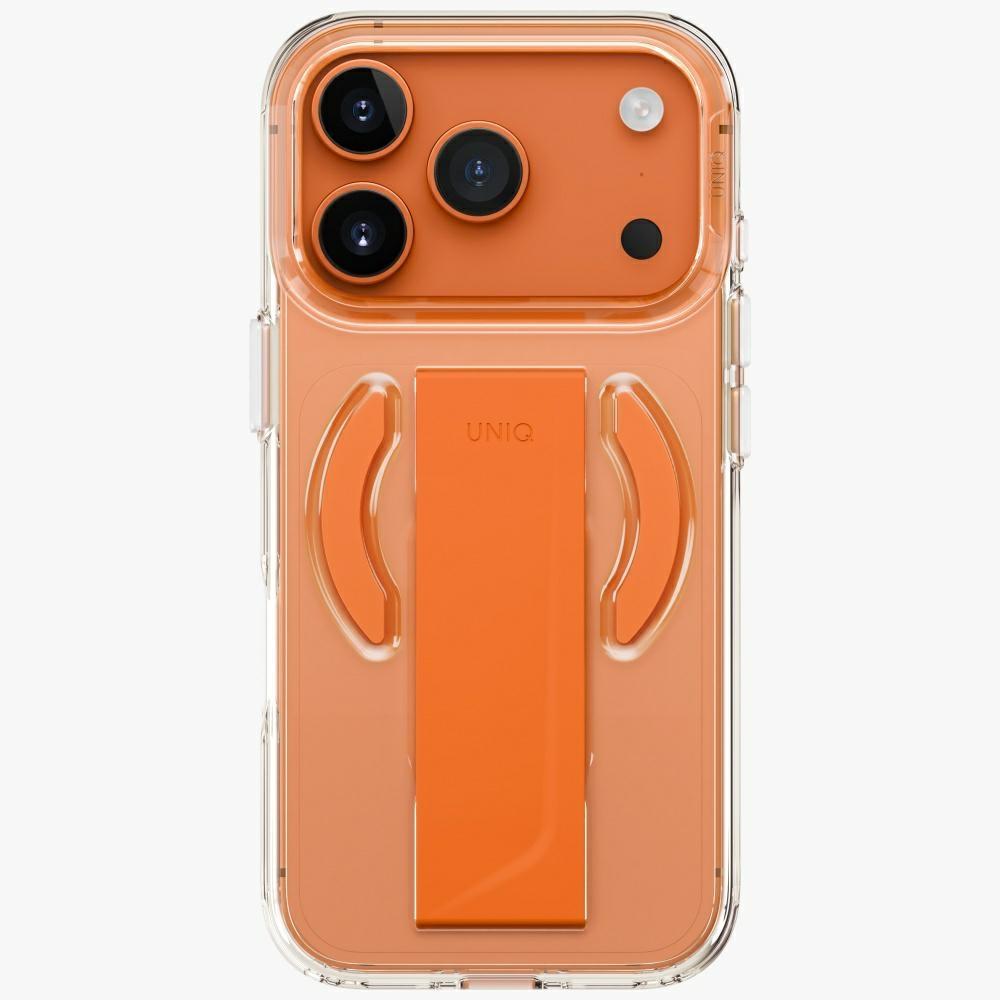 Uniq Custodia Heldro Air per iPhone 17 Pro con ricarica Magclick Arancione (Apple iPhone 17 Pro), Cover smartphone, Arancia