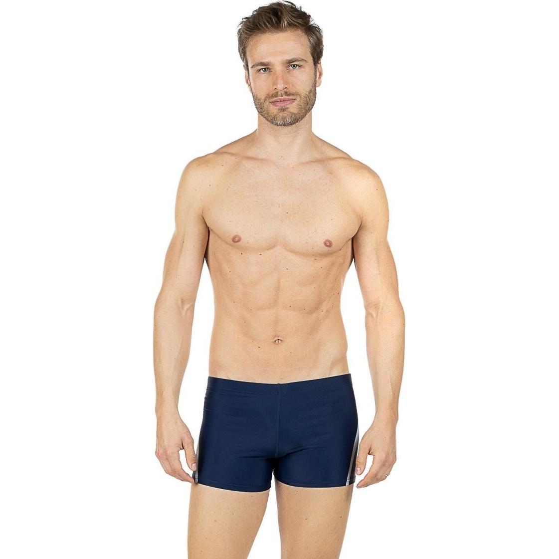 Aquarapid, Herren, Badeanzug, boxer bademantel peyton, Blau, (56)