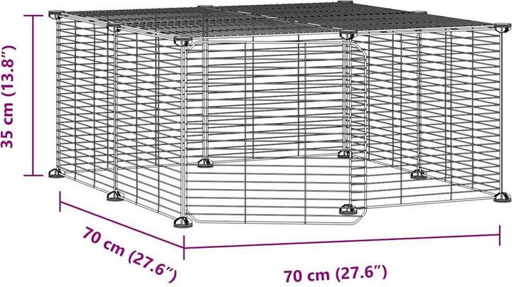 Actual product image vidaXL Haustierkäfig