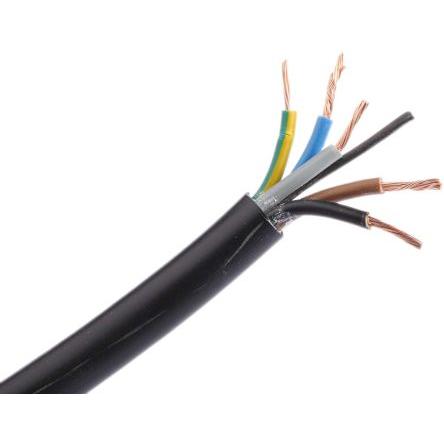 Thumbnail - Rs Pro H05VV-F 3185Y 5 Core 1.5mm Black Cable (100 m), Stromkabel