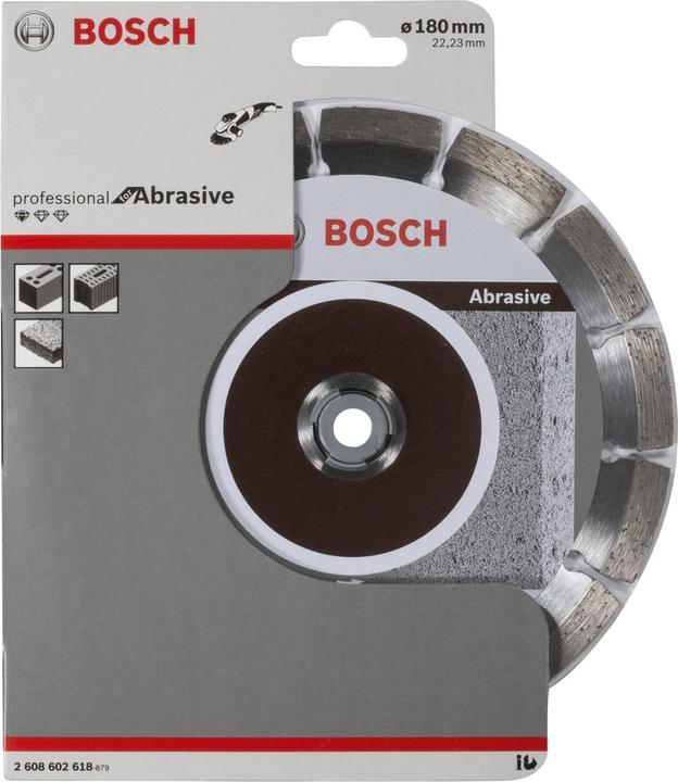 Produktbild Bosch Professional Zubehör Diamanttrennscheibe Standard for Abrasive, 180 x 22,23 x 2 x 10 mm